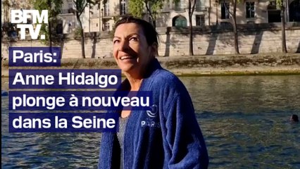 Paris: Anne Hidalgo s'est à nouveau baignée dans la Seine, à la veille des Jeux paralympiques