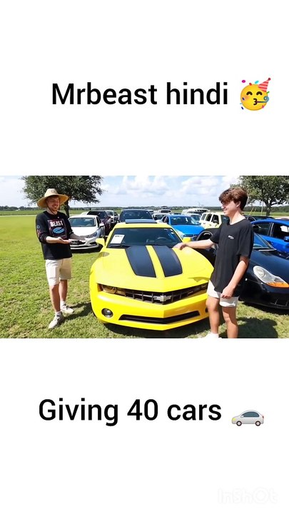 Mrbeast gives his 40M subscriber 40 cars