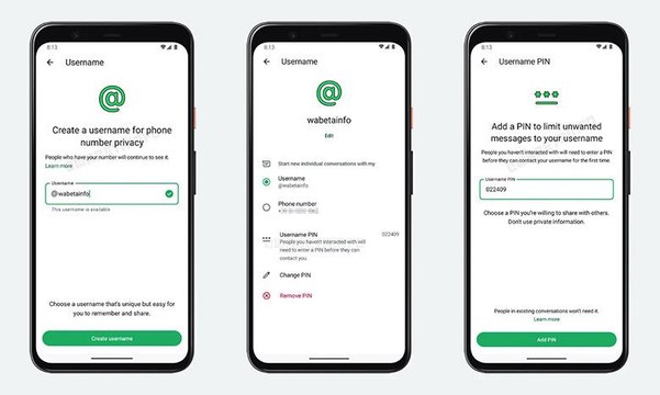 واتساب تخطط لاستبدال أرقام الهواتف بأسماء المستخدمين