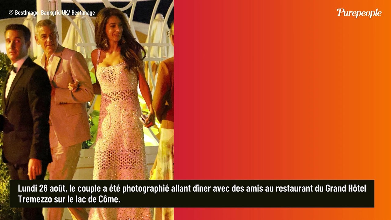 George et Amal Clooney en Italie : l'avocate apparaît sculpturale dans une robe blanche et vole la vedette à son mari !