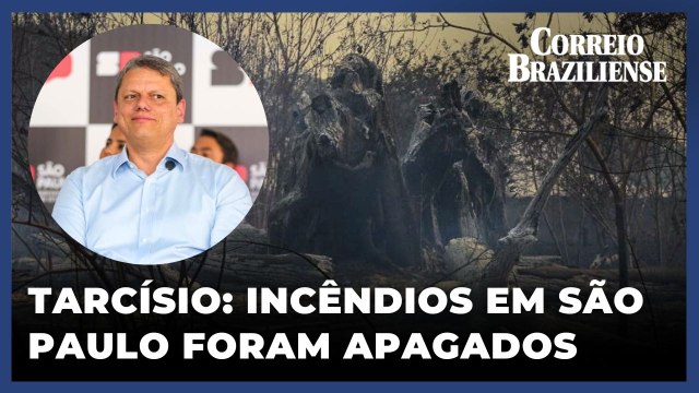 Incêndios no estado de São Paulo foram apagados, diz Tarcísio