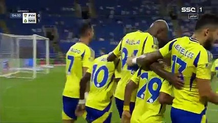 اهداف مباراة النصر والفيحاء 4 1 الدوري السعودي