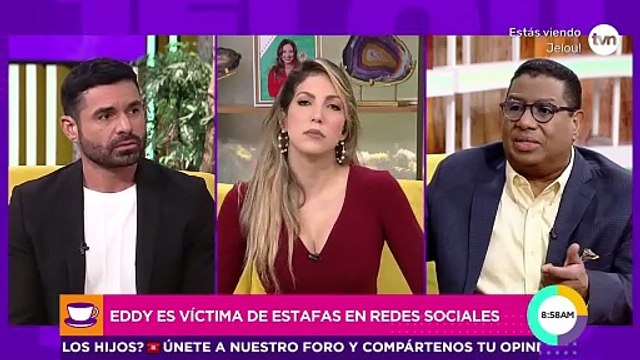 Eddy está siendo víctima de estafas en redes sociales