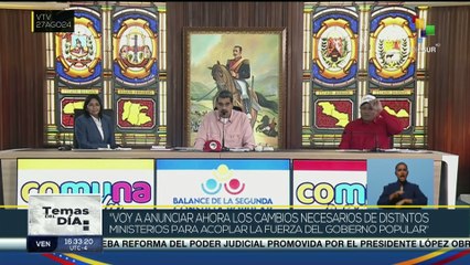 Presidente Nicolás Maduro anuncia renovación de gabinete