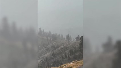 August snow falls on Lake Tahoe ski resort for first time in two decades