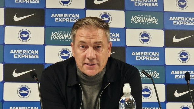 Scott Lindsey press conference following Crawley Town's defeat to Brighton and Hove Albion