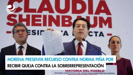 Morena presenta recurso contra Norma Piña por recibir queja contra la sobrerrepresentación