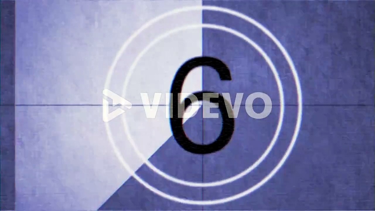 Motion retro film countdown in 80 and 90s style 11