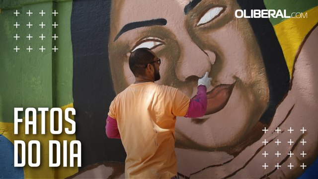 Artistas paraenses fazem grafitagem em muro da Uepa com temas voltados à COP 30