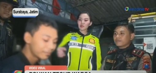 Viral, Polwan Tegur Pria yang Tengah Makan di Pinggir Jalan