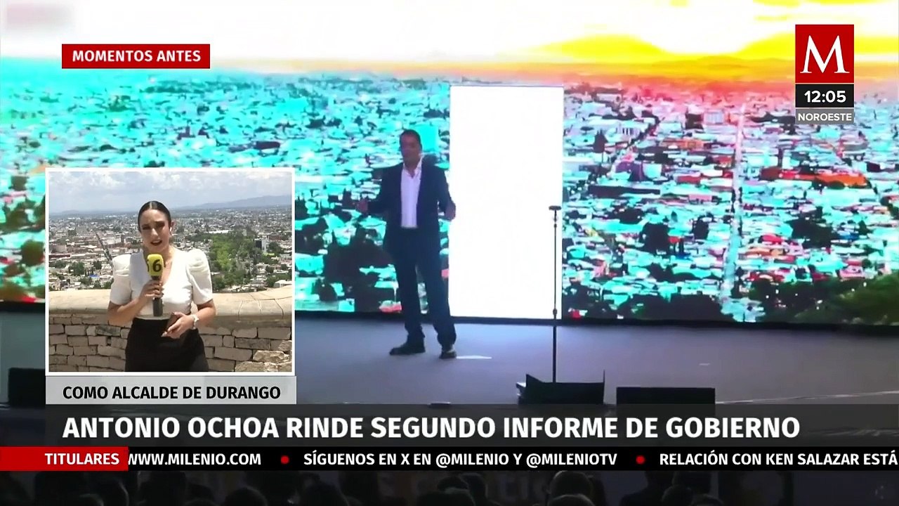 Antonio Ochoa, alcalde de Durango, presenta detalles de su Segundo Informe de Gobierno