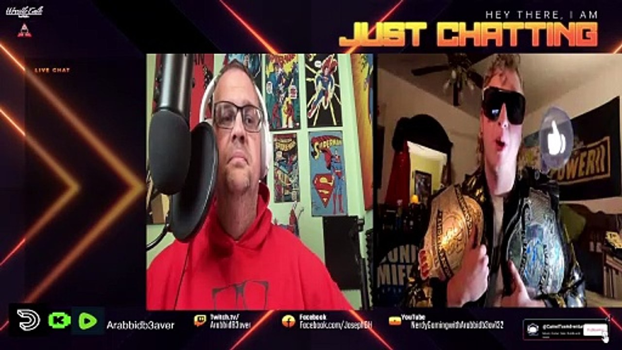 "Part 1 snippets "Today on Wrestle Talk with Arabbidb3aver The Golden Child Evan Golden Returns