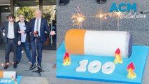 Hip, hip, kaboom?: cigarette cake lit to mark 100 Victorian tobacco arson attacks