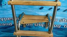 Sinooutput corrosion-resistant high-plasticity AISI316/304 stainless steel folding ladder for yach.