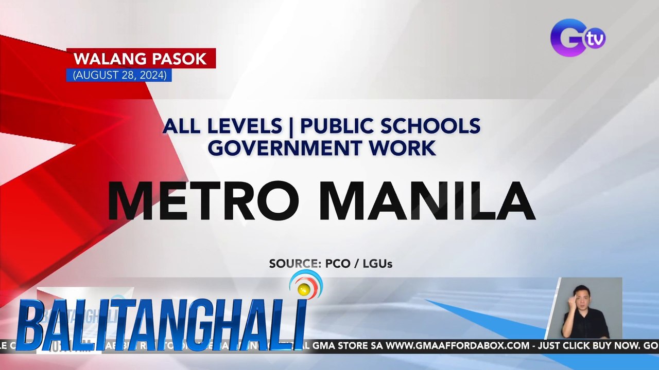 Walang pasok (August 28, 2024) | Balitanghali