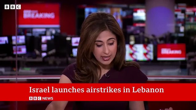 Israel launches strikes in Lebanon and Hezbollah fires hundreds of rockets BBC News