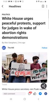 White House urges peaceful protests, support for judges in wake of abortion rights demonstrations