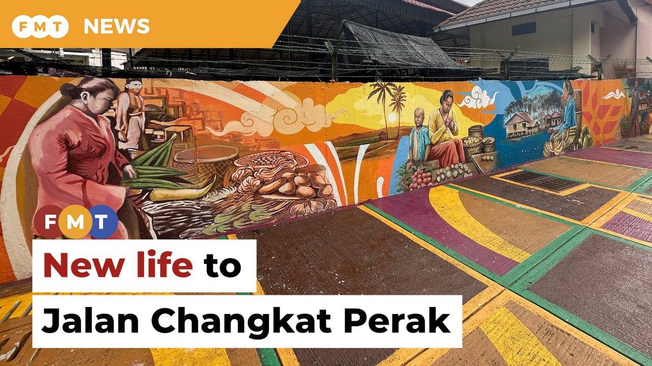 Jalan Changkat Perak brightened by vibrant new murals