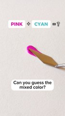 Discover the Stunning Result of Pink & Cyan Color Mixing 🎨