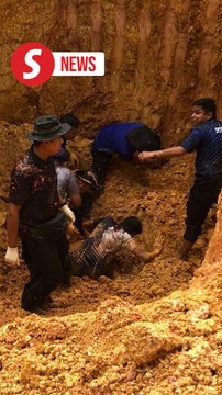 Cops buried in landslide while disposing of old bomb in stable condition