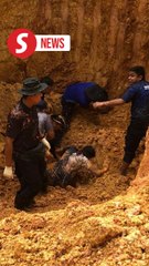 Cops buried in landslide while disposing of old bomb in stable condition