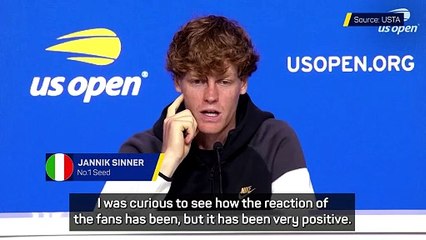 Sinner relieved by positive fan reaction at US Open despite doping case