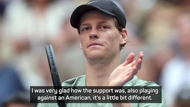 Sinner relieved by positive fan reaction at US Open despite doping case