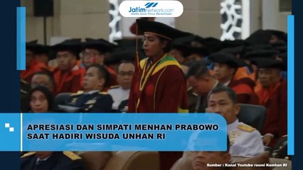 Apresiasi dan Simpati Menhan Prabowo Saat Hadiri Wisuda Unhan RI