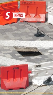 Second sinkhole appears on Jln Masjid India