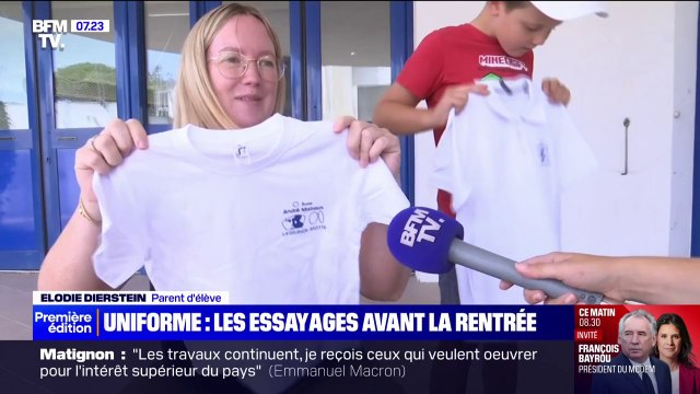 Uniforme: à La Grande-Motte, les élèves essayent leur nouvelle tenue avant la rentrée scolaire