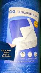 Sherpa fleece blanket review & unboxing!