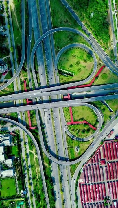 Pakistan Islamabad a beautiful view of modern city and best engineering road connection