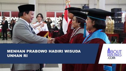 APRESIASI DAN SIMPATI MENHAN PRABOWO SAAT MENGHADIRI WISUDA UNHAN RI
