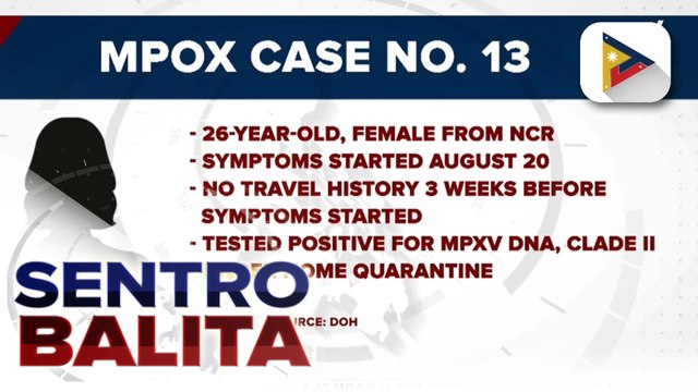 2 pang bagong kaso ng mpox, na-detect ayon sa DOH; isa sa mga bagong kaso, 12-year-old mula sa Calabarzon