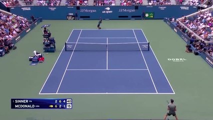 US Open - Sinner se qualifie pour le 2ème tour après un début laborieux