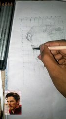 Doctor strange drawing step by step for beginners