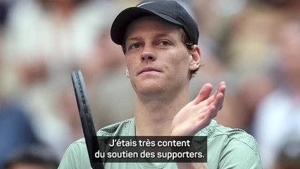 US Open - Sinner remercie les fans pour leur soutien