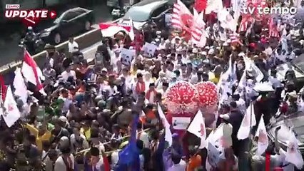 Ridwan Kamil-Suswono Daftar Pilkada Jakarta Diiringi Massa KIM Plus