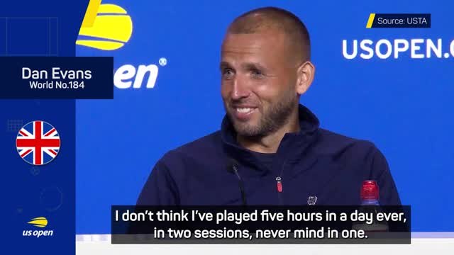 Evans reflects on winning five-hour thriller at US Open
