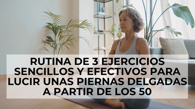 3 ejercicios de Denise Austin, entrenadora de 60 años, para unas piernas más largas y delgadas