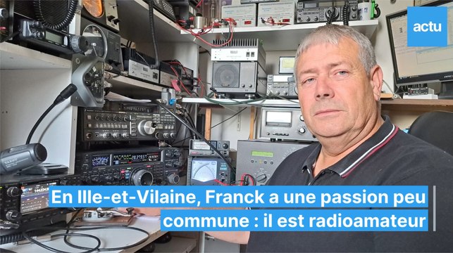 Franck est radioamateur en Ille-et-Vilaine