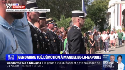 Gendarme tué: minute de silence à Mandelieu-La-Napoule