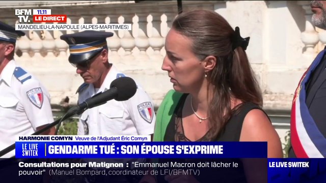 La France a tué mon mari : la femme du gendarme tué à Mougins s'exprime