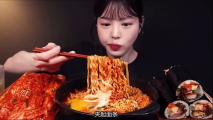 Download Video: ASMR Eating Spicy Chinese Food | ASMR Eating Show,Fat Meat, Pork Fat, Pork Belly, Noodles