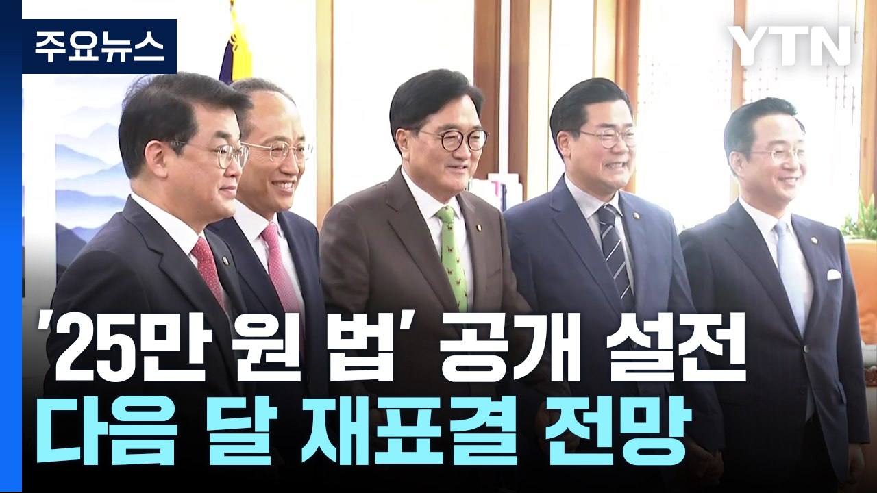 '25만 원 법' 놓고 공개 설전...재표결 법안 다음 달로 / YTN