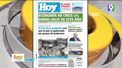 Titulares de prensa dominicana miércoles 28 de agosto 2024 | Hoy Mismo