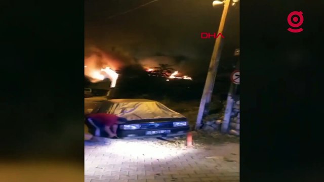 AMASYA 'da çocukların torpil attığı metruk binada çıkan yangın, söndürüldü