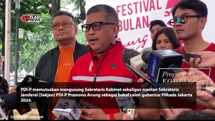 PDIP SERAHKAN TIKET PILKADA JAKARTA KE PRAMONO ANUNG - RANO KARNO
