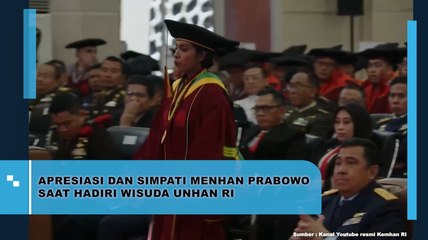 Apresiasi dan Simpati Menhan Prabowo Saat Hadiri Wisuda Unhan RI
