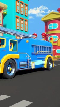 Wheels On The Firetruck #viral #trending #kids #babysongs #shorts #cartoonvideos #kidsmusic